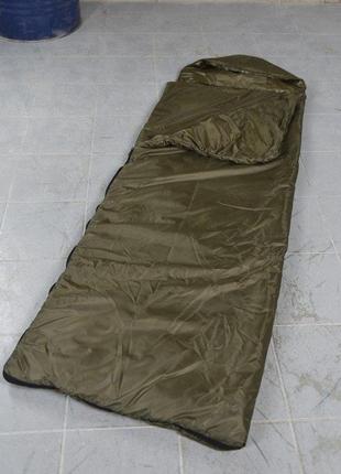 Летний спальный мешок одеяло с капюшоном олива вт1161.  !!!!!