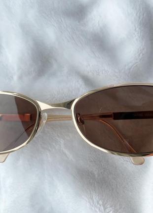 Очки фирменные daniel swarovski под золото с камушками стильные солнцезащитные очки