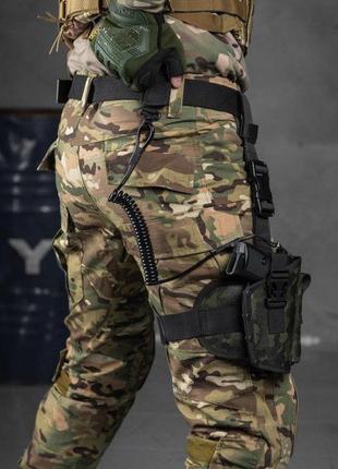 Тренчик пістолетний з фастексом, страхувальний шнур для пістолета, швидкознімний (паракорд) колір чорний вт7086