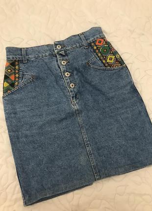 Юбка джинсовая винтаж