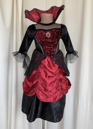 Відьма вампір вампірша вампіреса королева сукня карнавальна