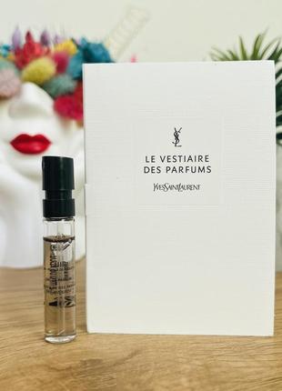 Оригинальный пробник парфюмированная вода yves saint laurent le vestiaire cuir