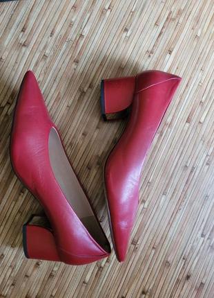 Красные туфли massimo dutti 41 размер