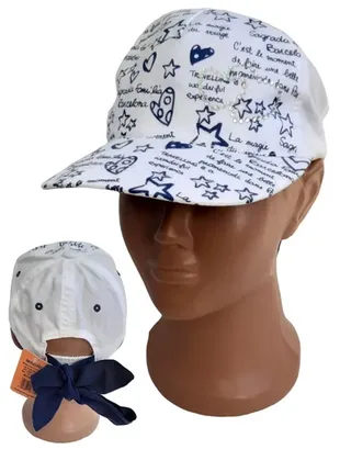 Бейсболка,кепка для девочки р48 белая с темно-синим польша magrof 2467100