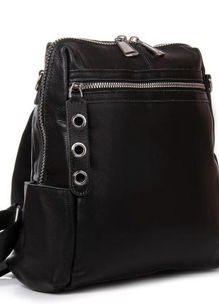 Сумка кожаная женская рюкзак alex rai 8781-9 black