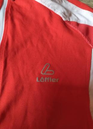 Красная спортивная велофутболка löffler p. m/409 фото
