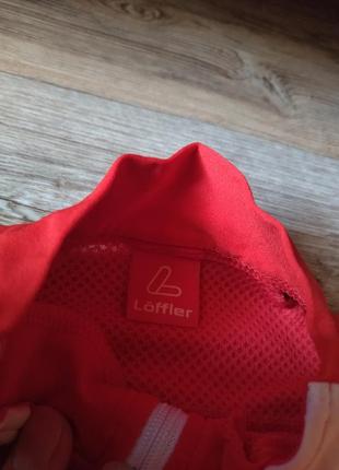 Красная спортивная велофутболка löffler p. m/408 фото