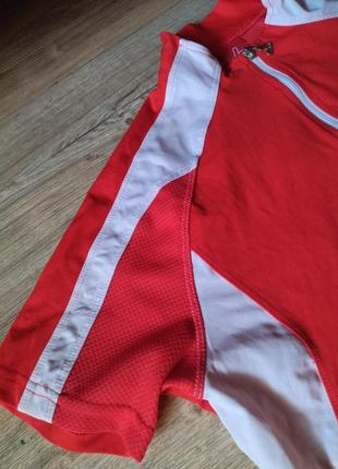 Красная спортивная велофутболка löffler p. m/4010 фото