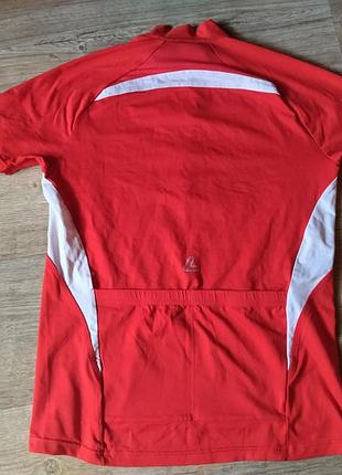 Красная спортивная велофутболка löffler p. m/404 фото