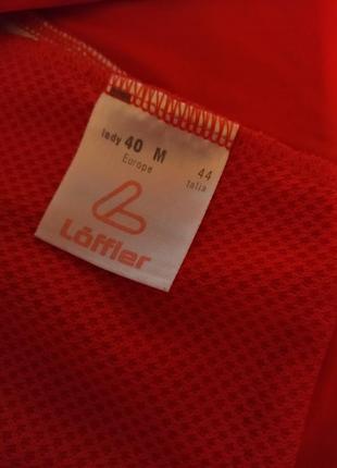 Красная спортивная велофутболка löffler p. m/407 фото