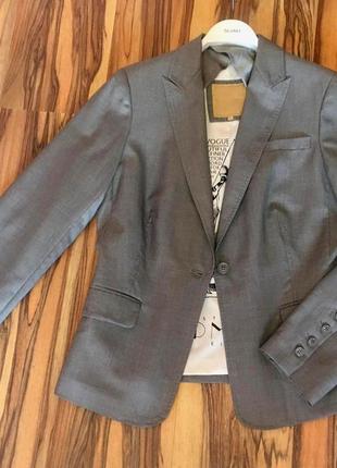 Супер-стильный легкий итальянский жакет-пиджак "silvian heach" стального цвета