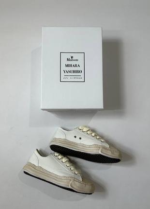 Новые кеды maison mihara yashiro white yellow 45