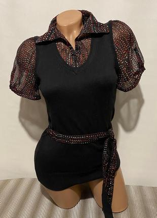 Женская жилетка + блузка обманка(№120)