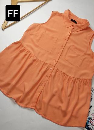 Сорочка жіноча коралового кольору без рукавів від бренду ff 16