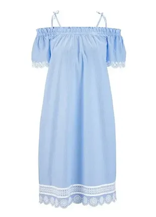 Бавовняна сукня з вишивкою у смужку tcm tchibo