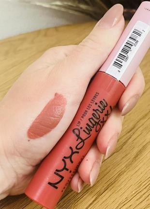 Оригинальный nyx professional makeup lip lingerie xxl жидкая матовая помада для губ 07 warm up