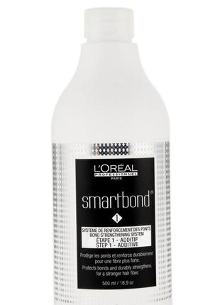 Система средств для укрепления волос.l’oreal professionnel smartbond step 1 pre-shampoo.объем 500мл.