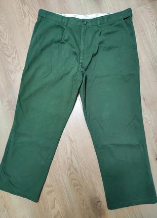 Штани брюки чоловічі укорочені зелені широкі regular fit boohoo man, розмір xl