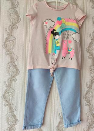 Летний костюм на девочку на 5-6 лет