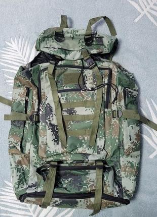 Военный рюкзак трансформер 70 литров пиксель