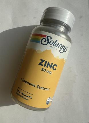 Solaray zinc 50 mg цинк хелат