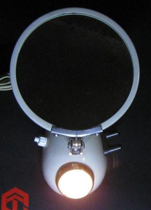 Старинное настольное ретро зеркало с подсветкой нхп-нв-149 ссср 1950-е годы настоящий раритет!