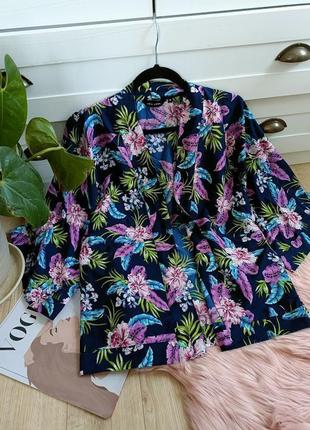 Цветочная накидка, пиджак, кимоно от new look, размер м