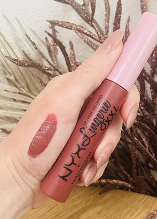 Оригинальный nyx professional makeup lip lingerie xxl жидкая матовая помада для губ 24 strip tease