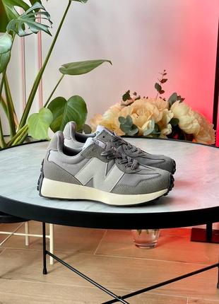 Кроссовки new balance 327 grey white