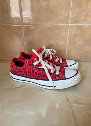 Леопардовые кеды converse на стопу 22,5 см