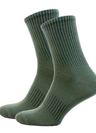 Тактические женские носки всу 36-40 хаки высокие трекинговые носки