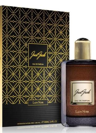 Шикарна східна парфумована вода just jack lady noir схожа на tom ford noir pour femme 100 мл