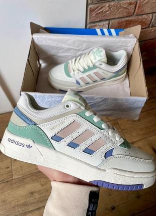 Adidas drop step beige grey green