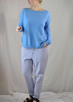 8429\100 тонкий голубой свитер john lewis xl