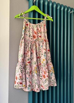 Сукня сарафан з квітками