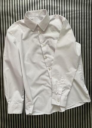 Белая рубашка классическая рубашка george