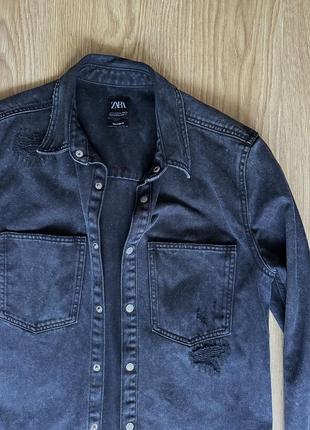 Джинсова сорочка zara