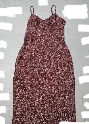 Платье сарафан малиновое бордовое на завязке на спине