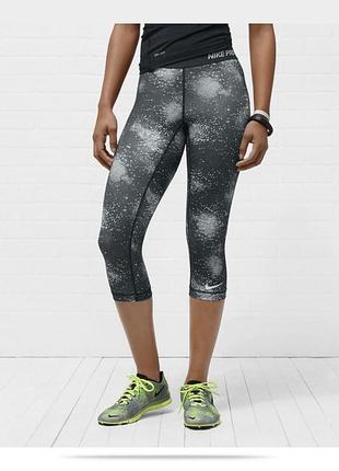 Женские спортивные штаны леггинсы лосины капри nike pro cool capri