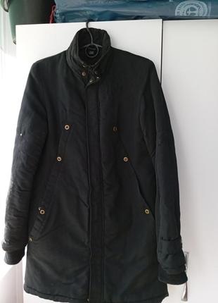 Куртка длинная женская черная
