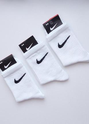 Шкарпетки жіночі "nike". 36-40р. білі. високі, теніс, демісезонні,літні.