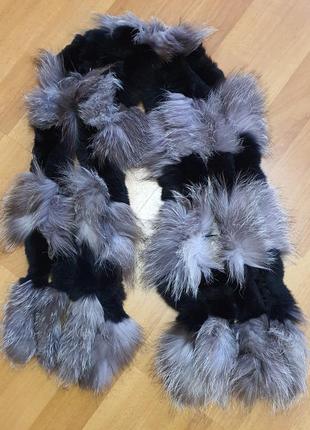 Шарф натуральный мех