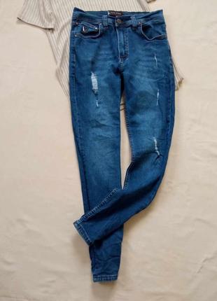 Джинсы женские, скинние, потертые джинсы