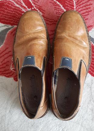 Туфли мужские, кожаные.
