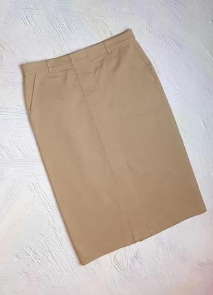 💝2+1=4 отличная юбка миди карандаш с разрезом спереди marks & spencer, размер 46 - 48