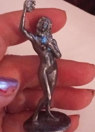 Статуэтка фигурка сувенир сплав олова гречанка девушка женщина эротика пр-во украина