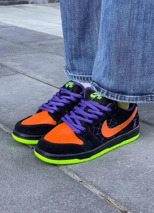 Кроссовки nike sb dunk low night of mischief halloween