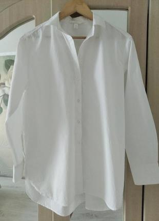 Біла сорочка оверсайз h&m, белая рубашка