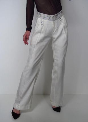 Гарні штани льон + віскоза італія societa