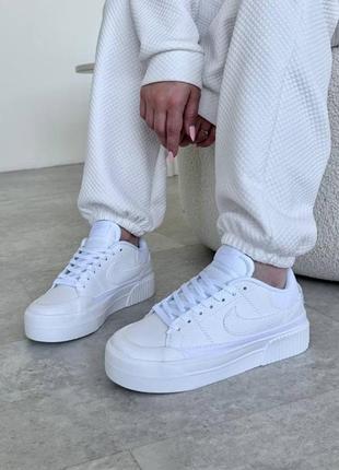 Кроссовки nike court legacy white